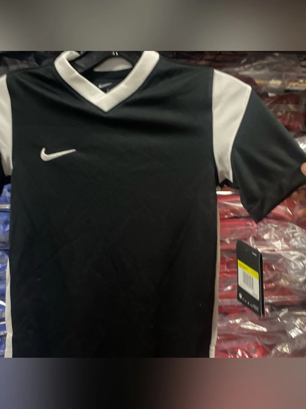Nike Derby III Soccer Jersey NWT Kids Small Black/White DRI-FIT CW3834-010